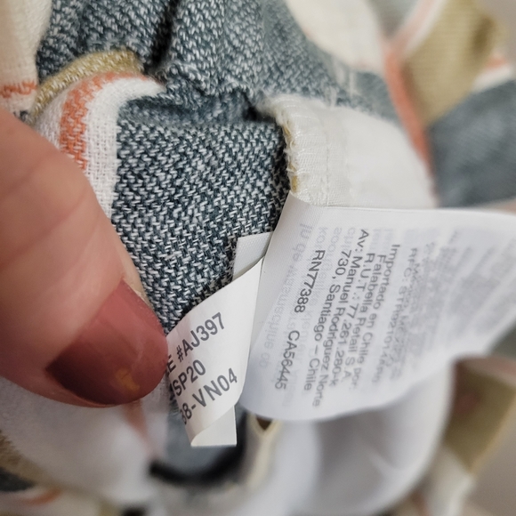 Madewell Tie-Waist Huston Pull-On Crop Pants in Stripe S - Picture 6 of 6